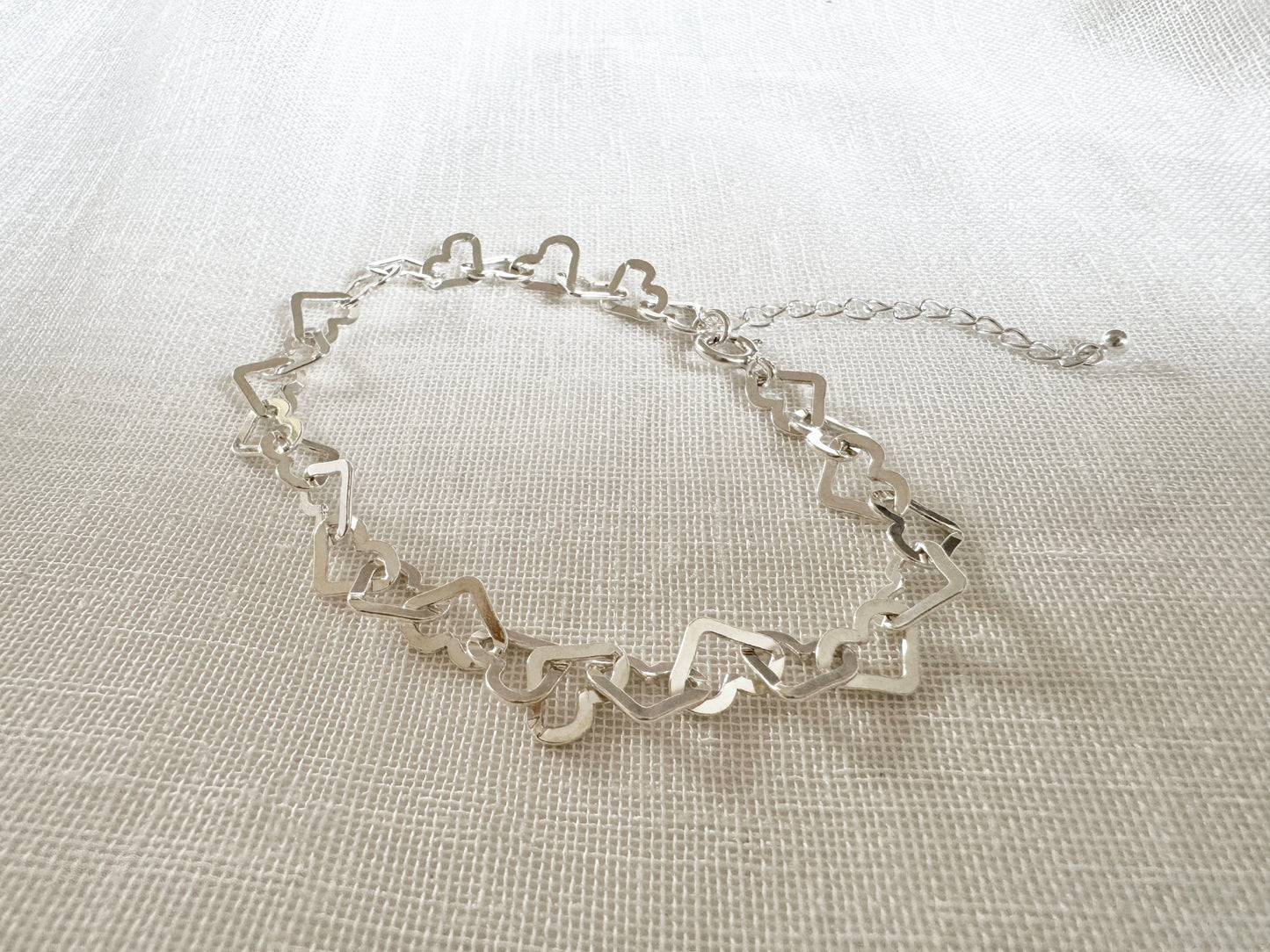 Sterling Silver Heart Bracelet