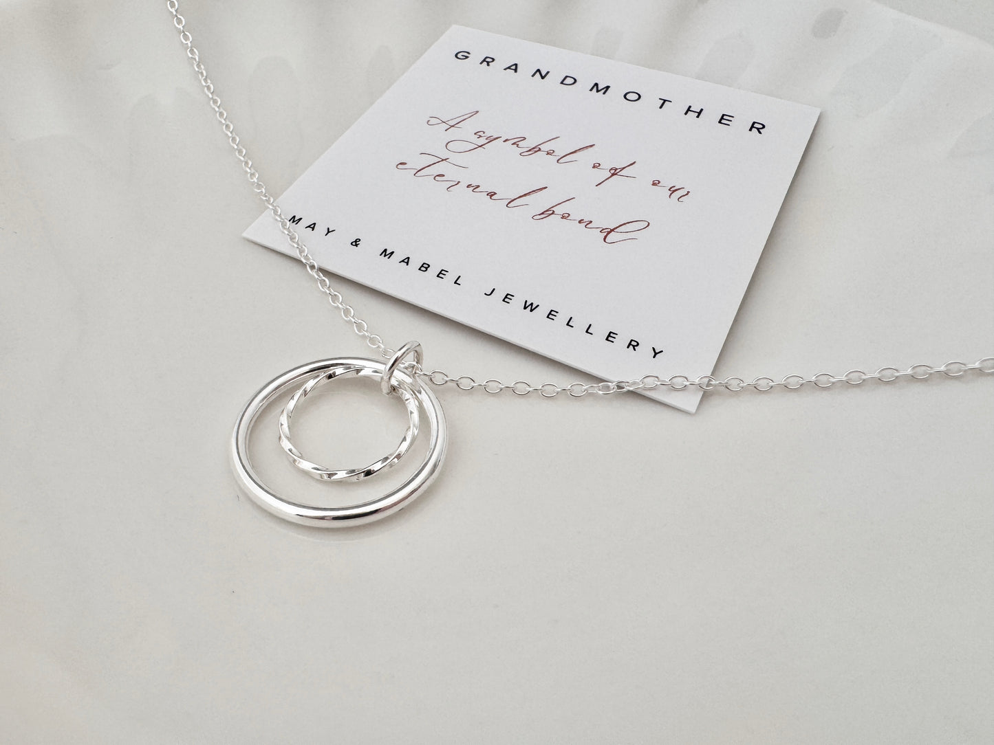 Sterling Silver Grandmother Necklace