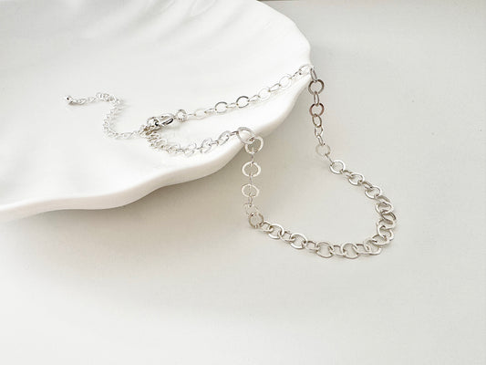 Sterling Silver Trace Chain Bracelet