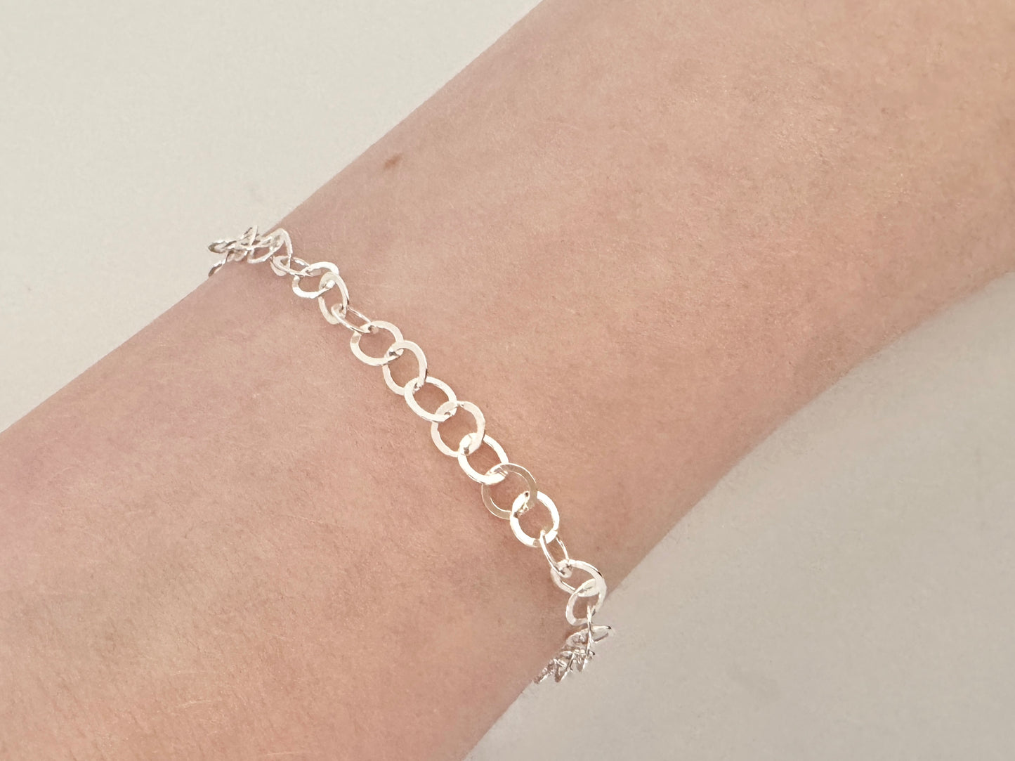 Sterling Silver Trace Chain Bracelet