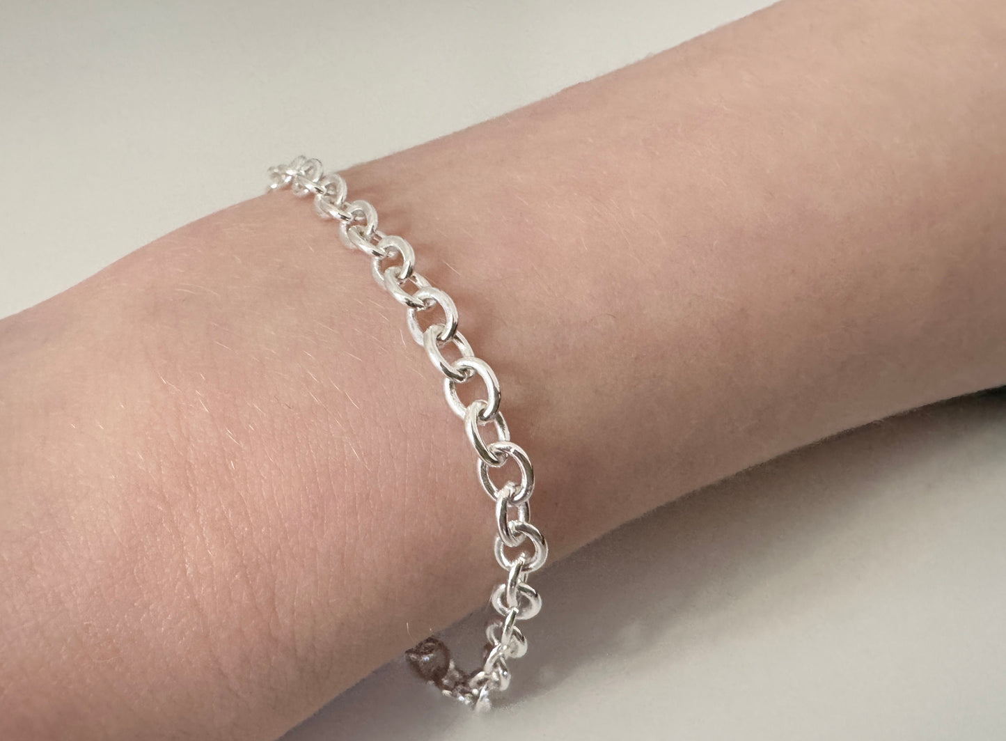 Sterling Silver Cable Chain Bracelet