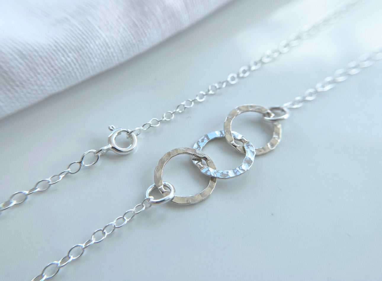 30th Birthday Sterling Silver Interlinked Necklace