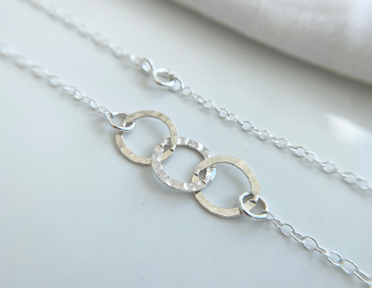 30th Birthday Sterling Silver Interlinked Necklace