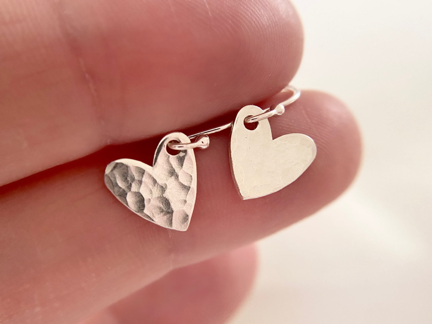 Sterling Silver Classic Heart Earrings