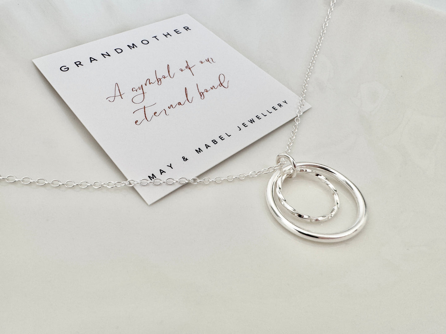 Sterling Silver Grandmother Necklace