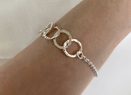 40th silver bracelet