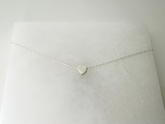 Silver heart necklace 