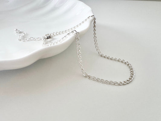 Sterling Silver Curb Chain Bracelet