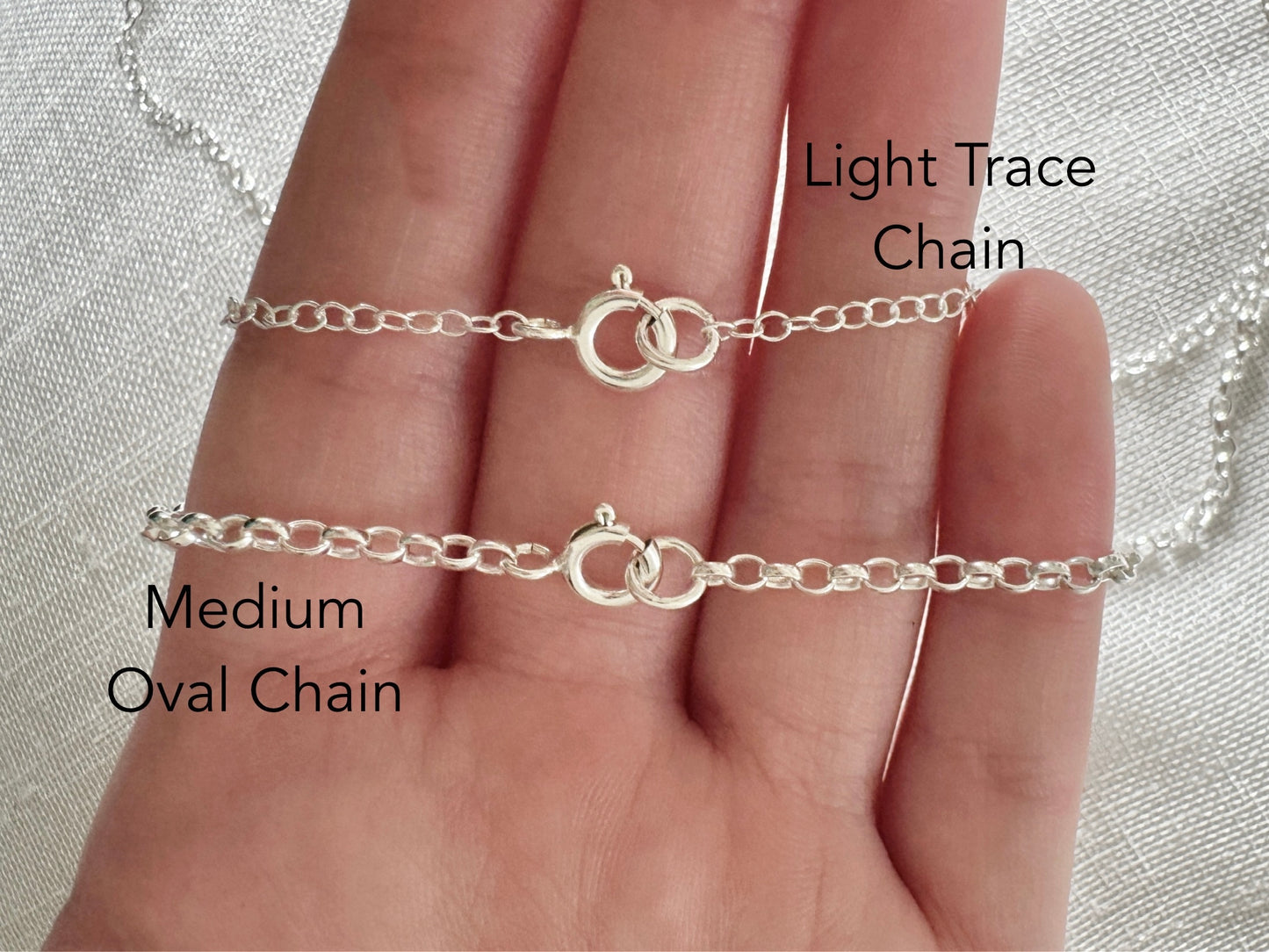 100th Birthday Sterling Silver Interlinked Necklace