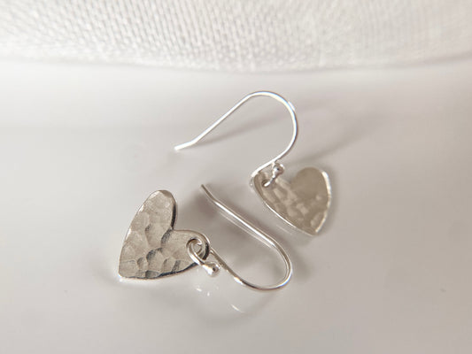 Sterling Silver Classic Heart Earrings