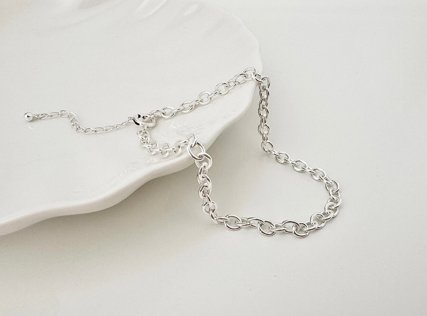 Sterling Silver Cable Chain Bracelet