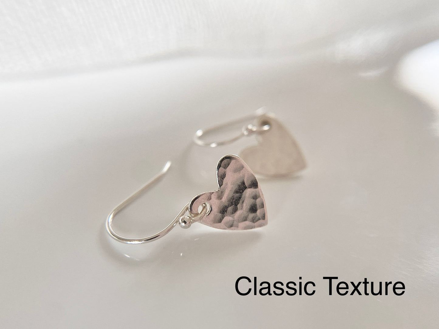 Sterling Silver Classic Heart Earrings