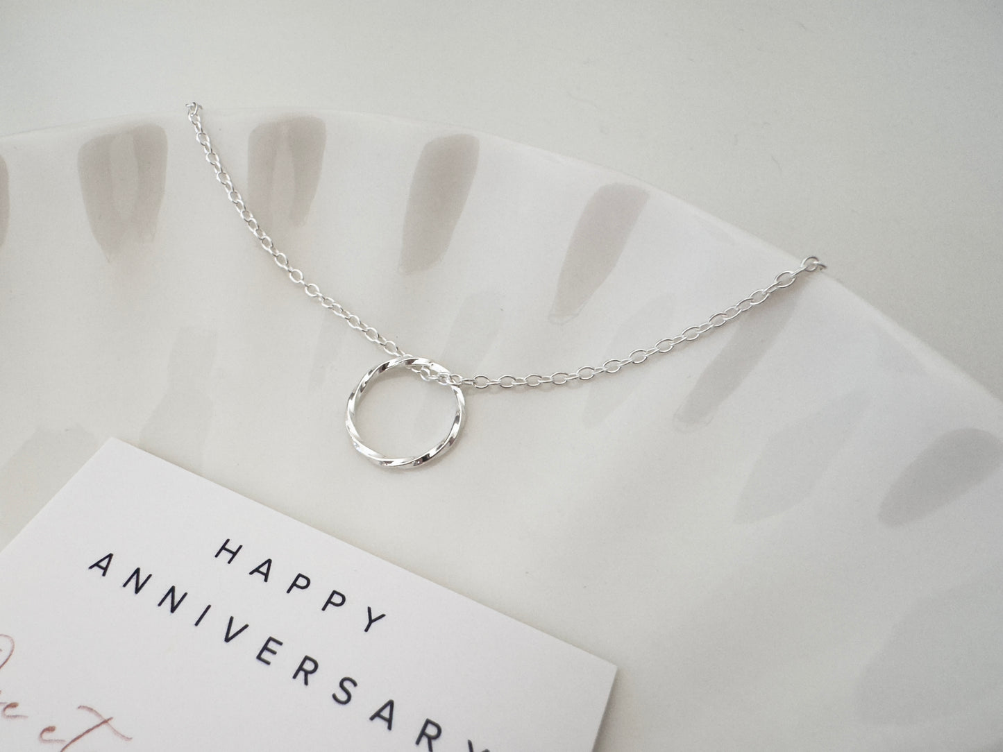 Silver Necklace for 1st Anniversary