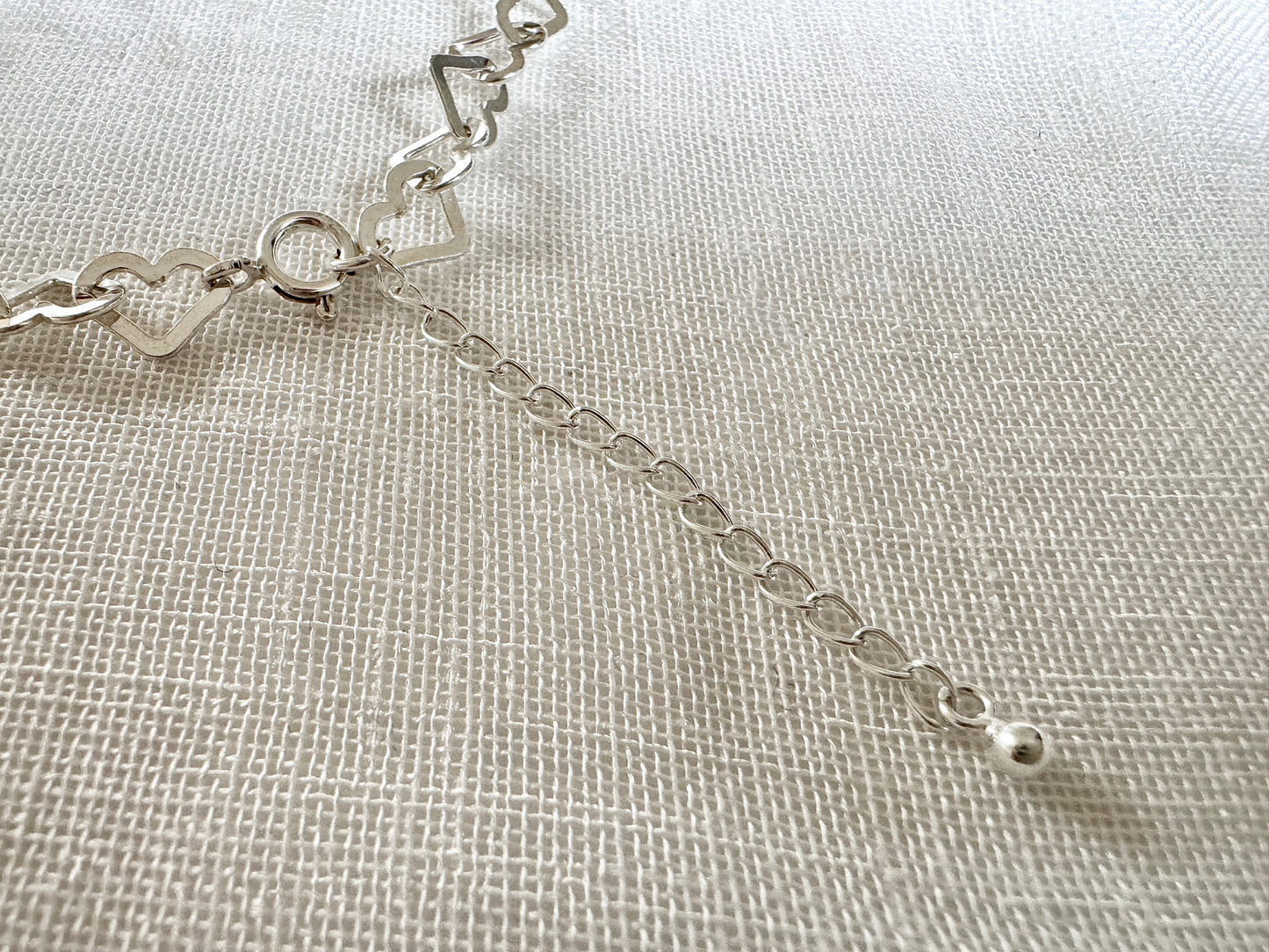 Sterling Silver Heart Bracelet