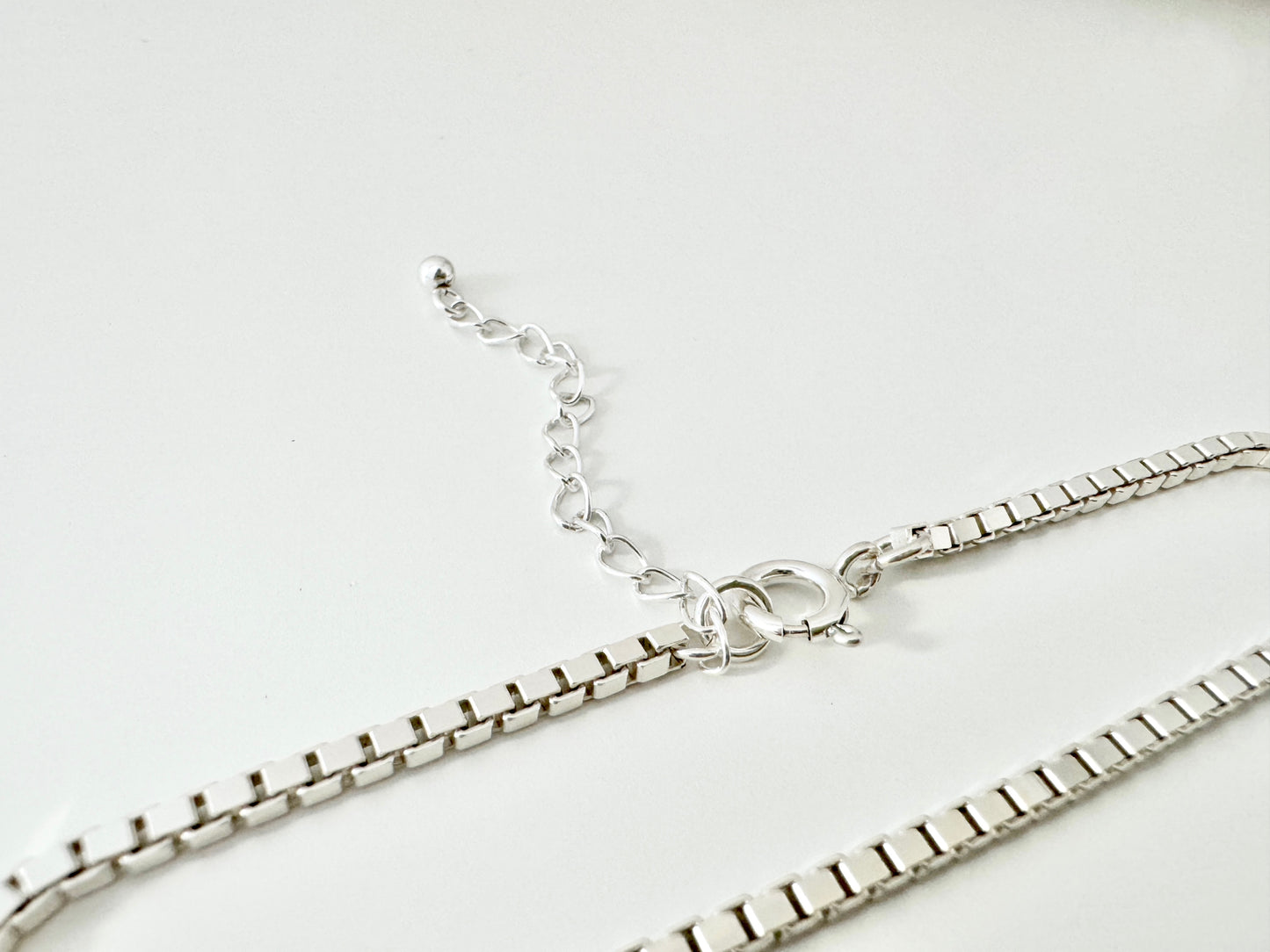 Sterling Silver Box Chain Bracelet