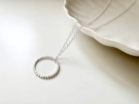 Sterling Silver Circle Layering Necklace