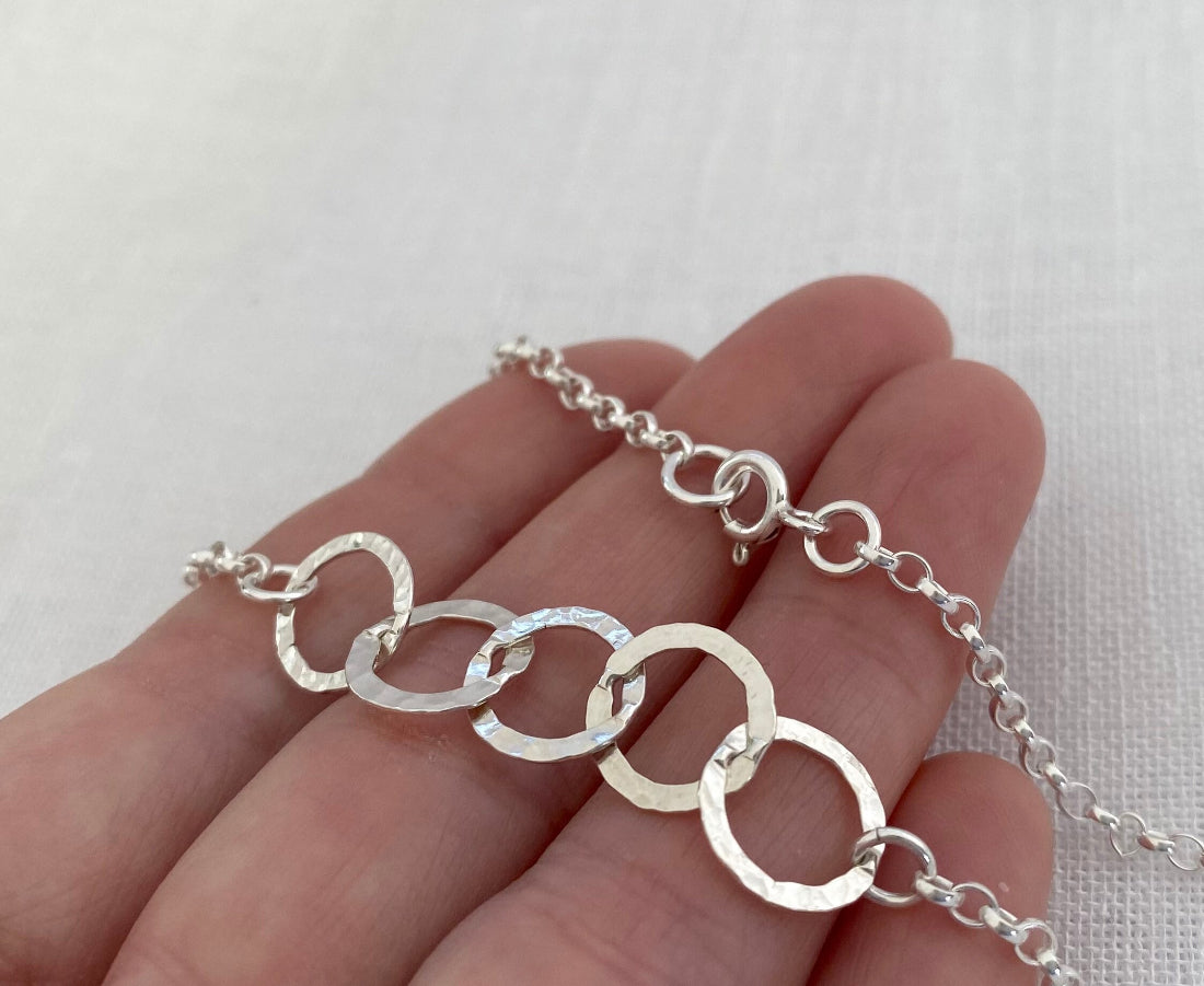 Sterling Silver Bracelet for 50th Birthday