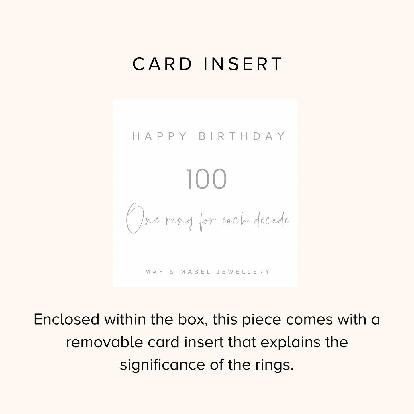 100th Birthday Sterling Silver Interlinked Necklace