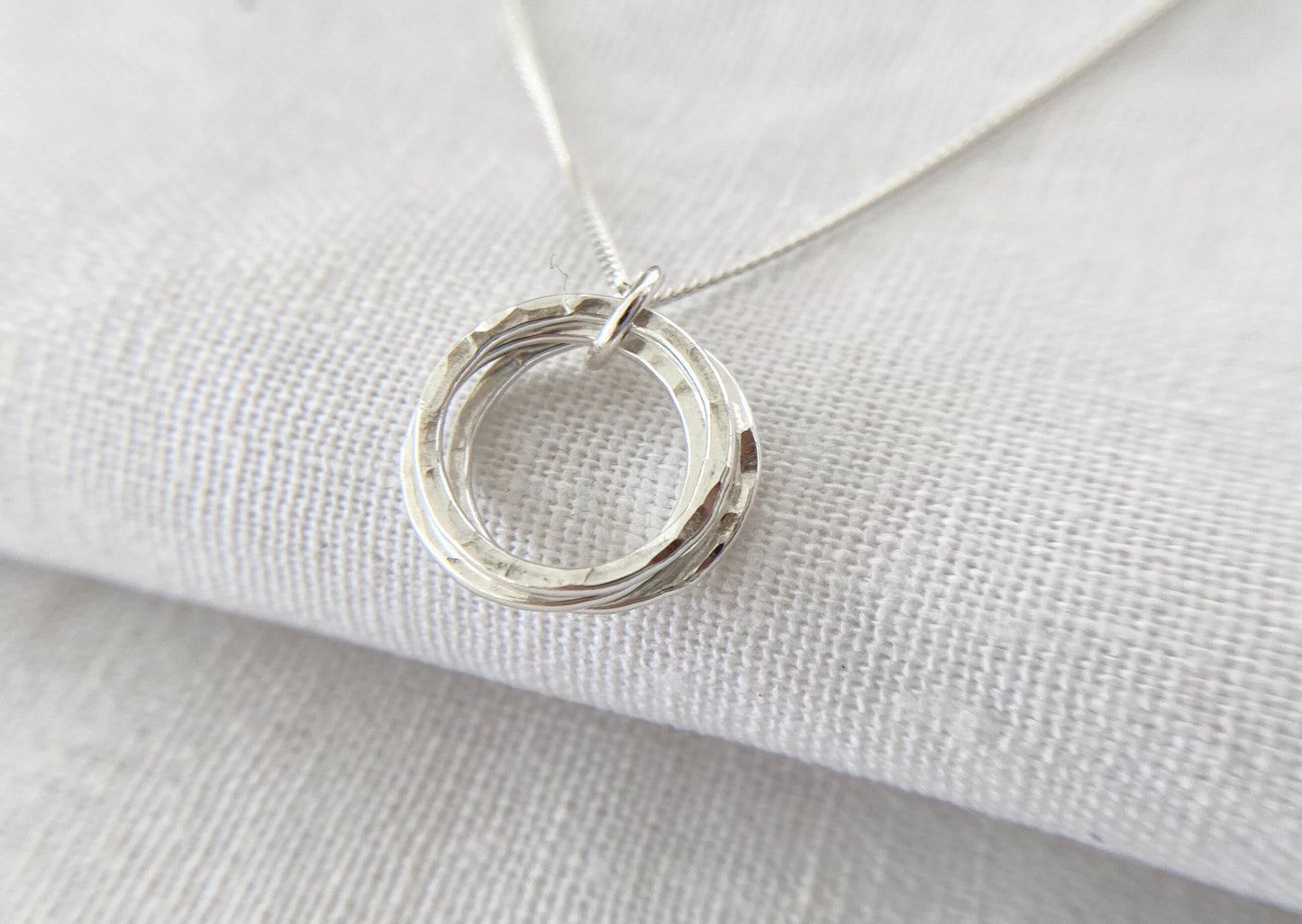 30th Birthday Classic Sterling Silver Necklace for Three Decades