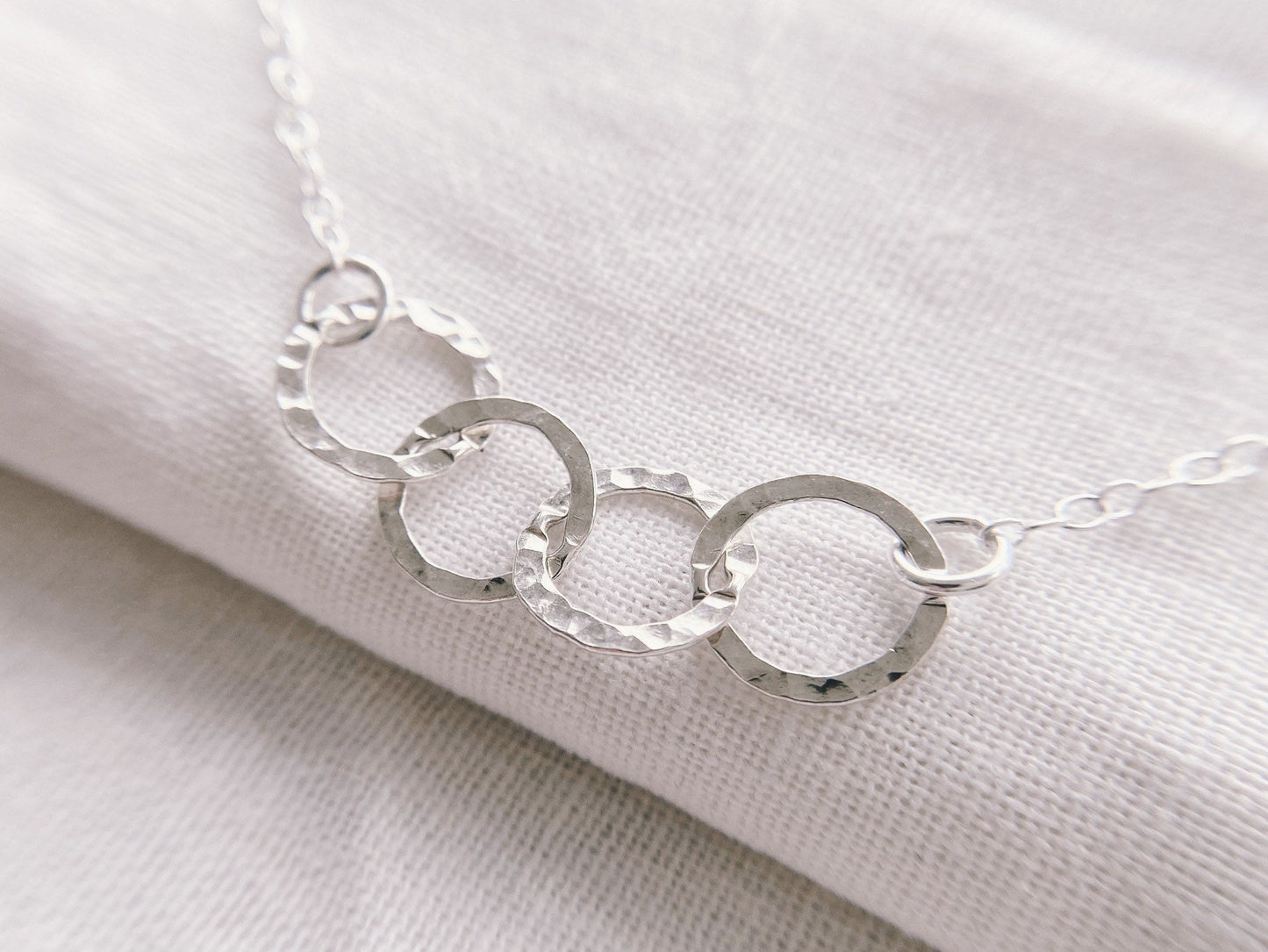 40th Birthday Sterling Silver Interlinked Necklace