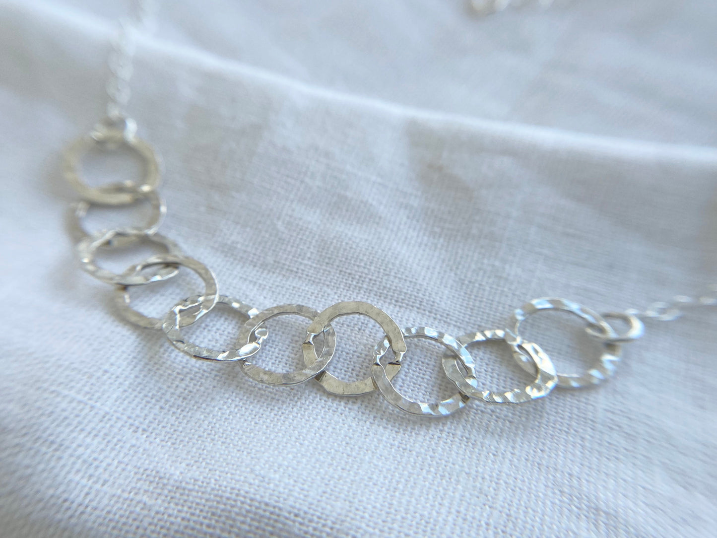 100th Birthday Sterling Silver Interlinked Necklace