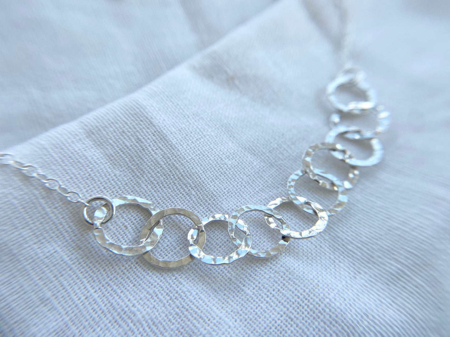 100th Birthday Sterling Silver Interlinked Necklace