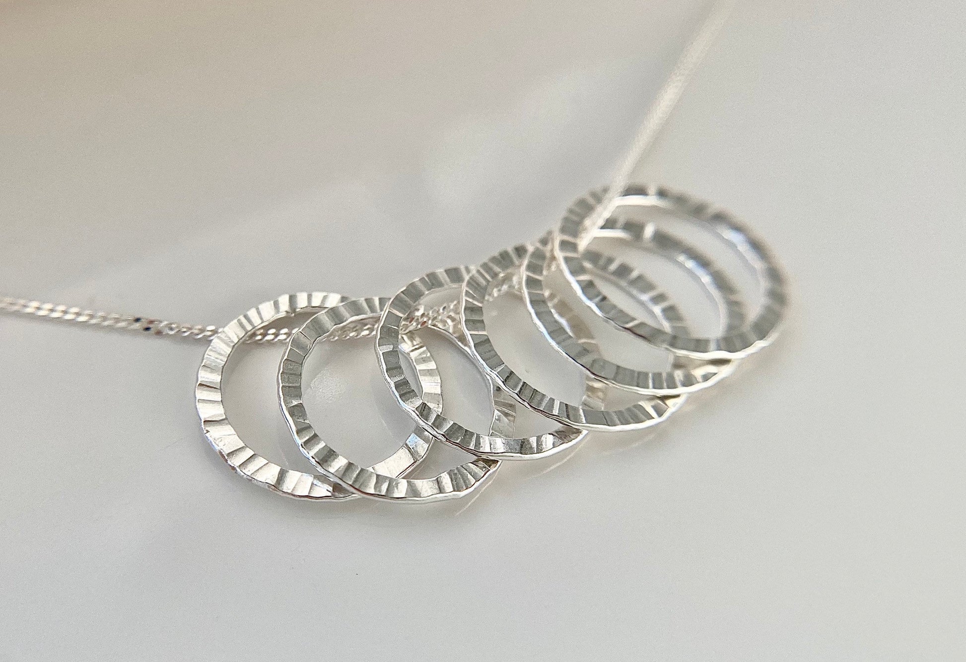 60th birthday silver necklace