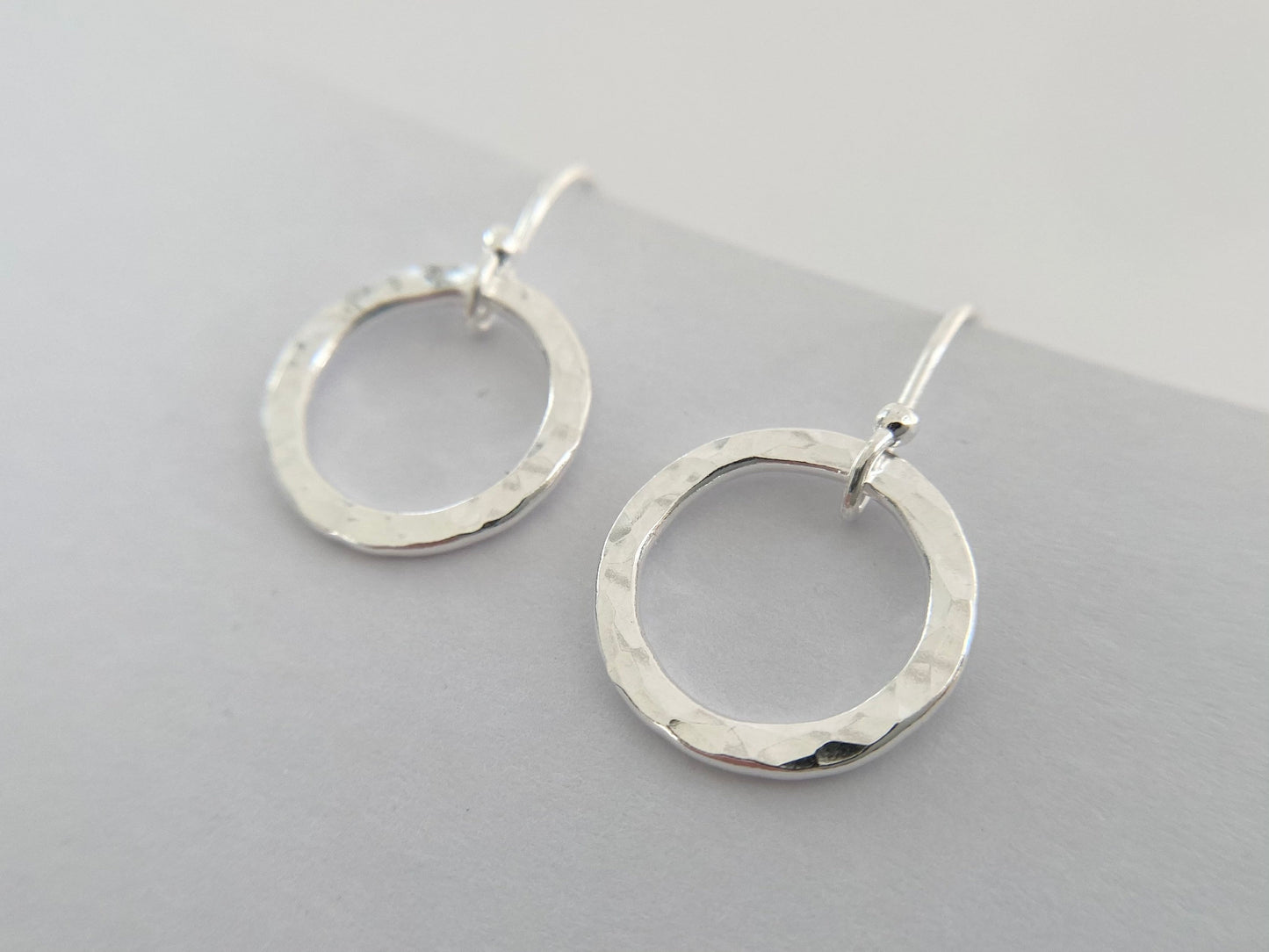 Sterling Silver Circle Hoop Earrings