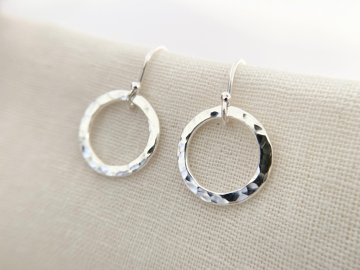 Sterling Silver Circle Hoop Earrings