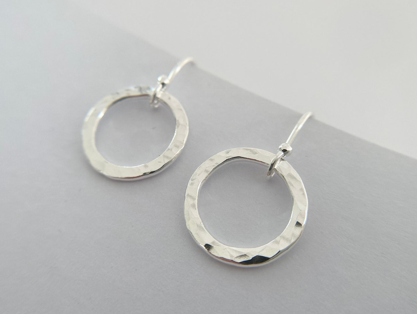 Sterling Silver Circle Hoop Earrings