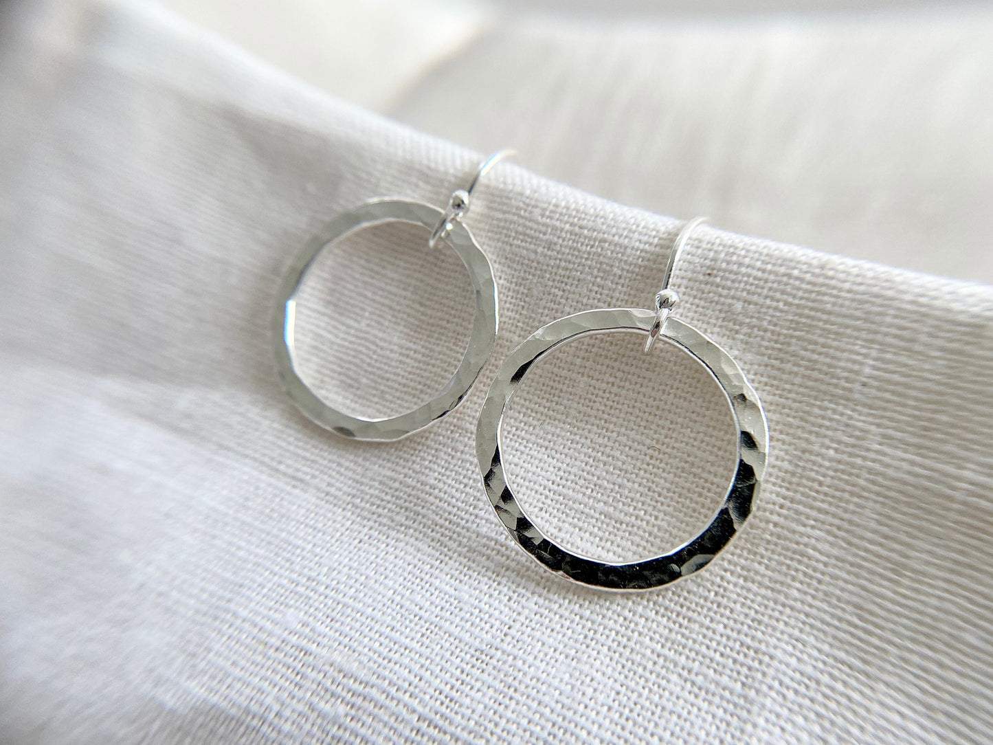 Sterling Silver Classic Hoop Earrings (M)