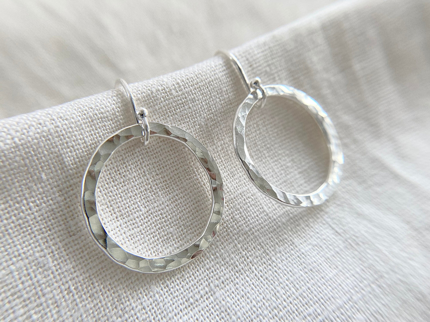 Sterling Silver Classic Hoop Earrings (M)