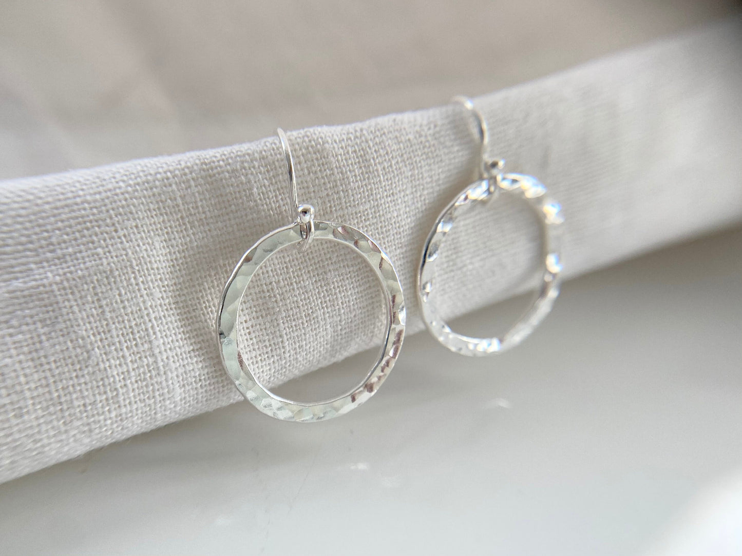 Sterling Silver Classic Hoop Earrings (M)