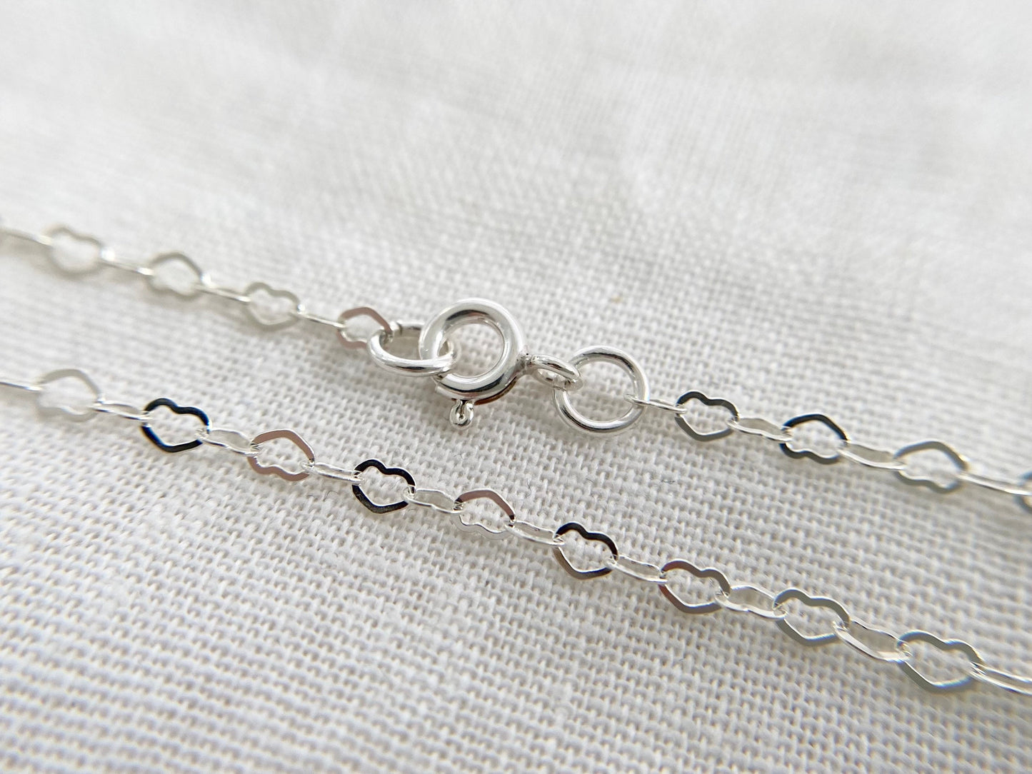 Sterling Silver Valentine’s Heart Chain Necklace