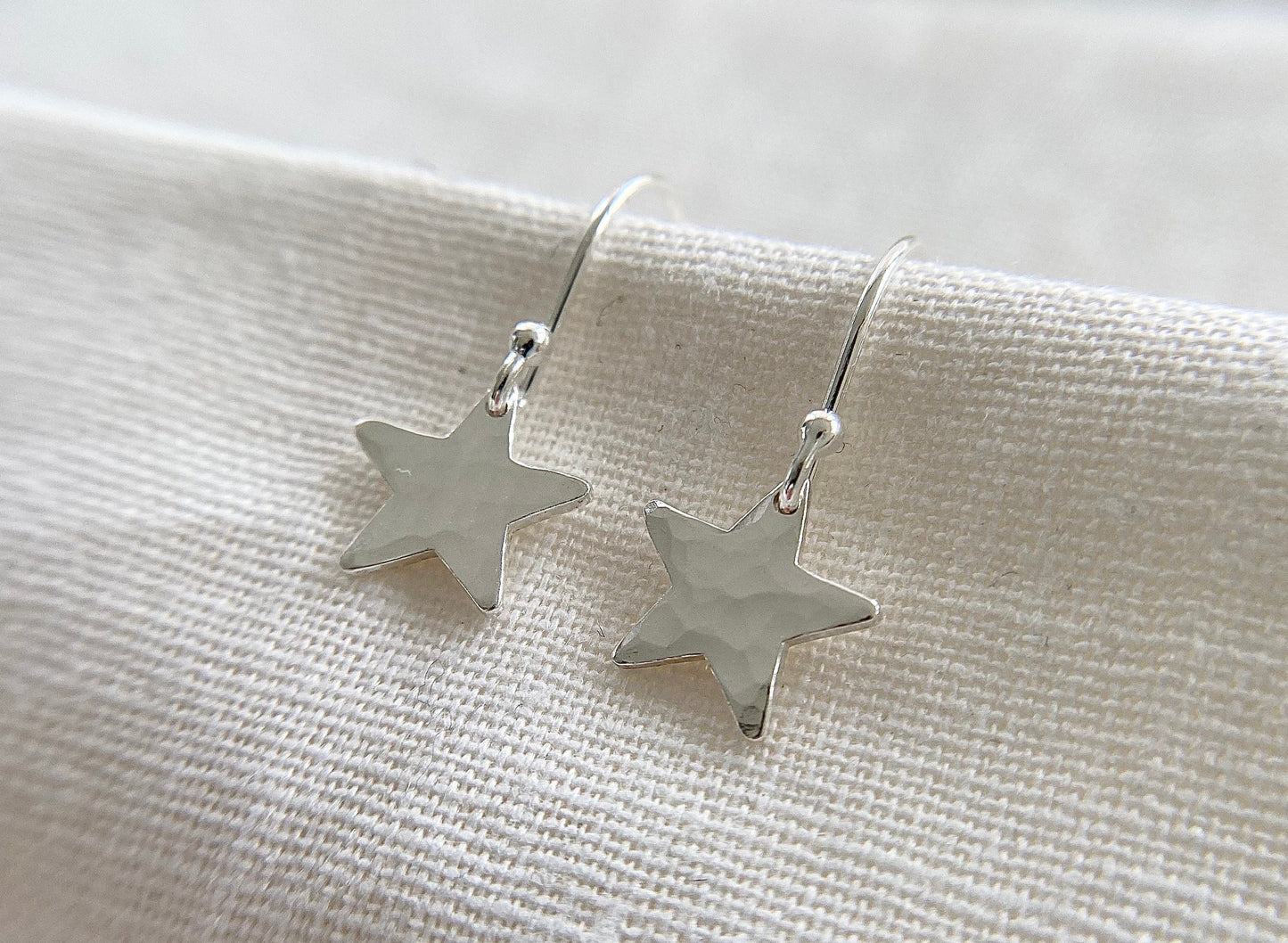 Sterling Silver Star Earrings (S)