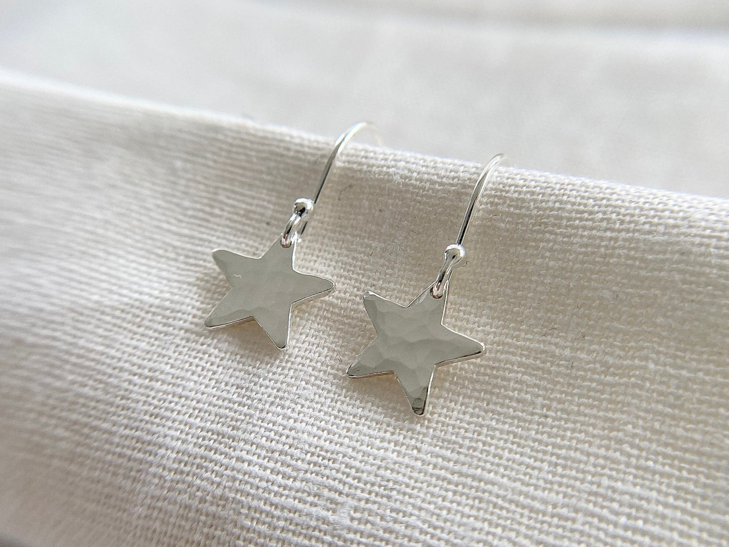 Sterling Silver Star Earrings (S)