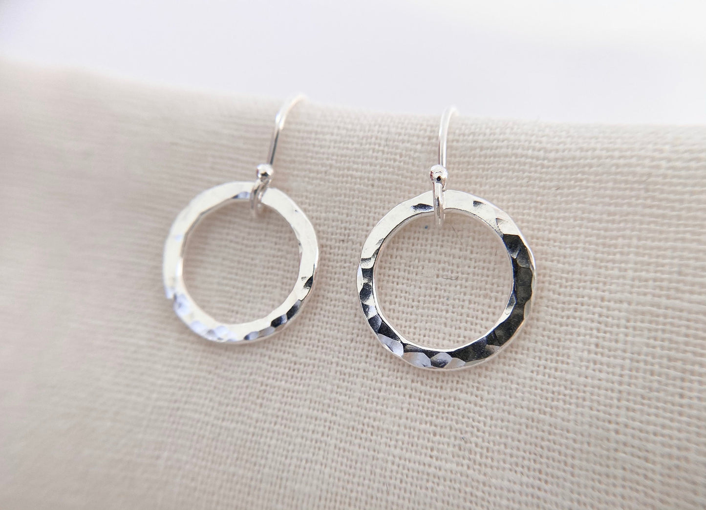 Sterling Silver Circle Hoop Earrings