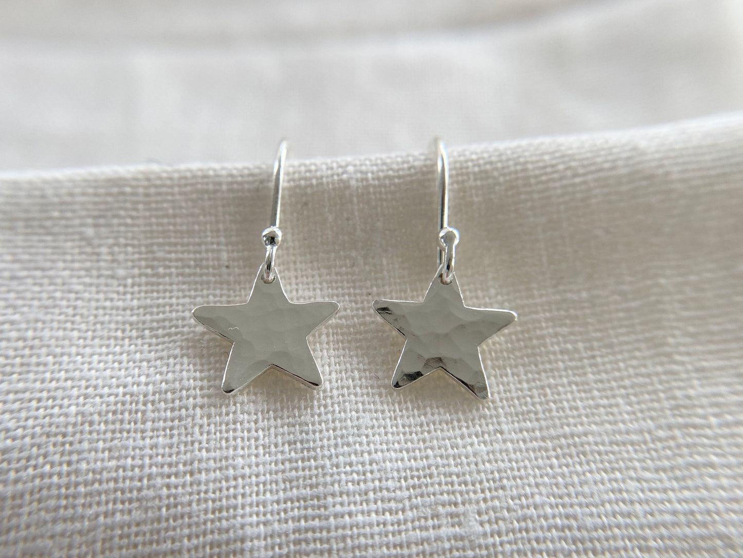 Sterling Silver Star Earrings (S)