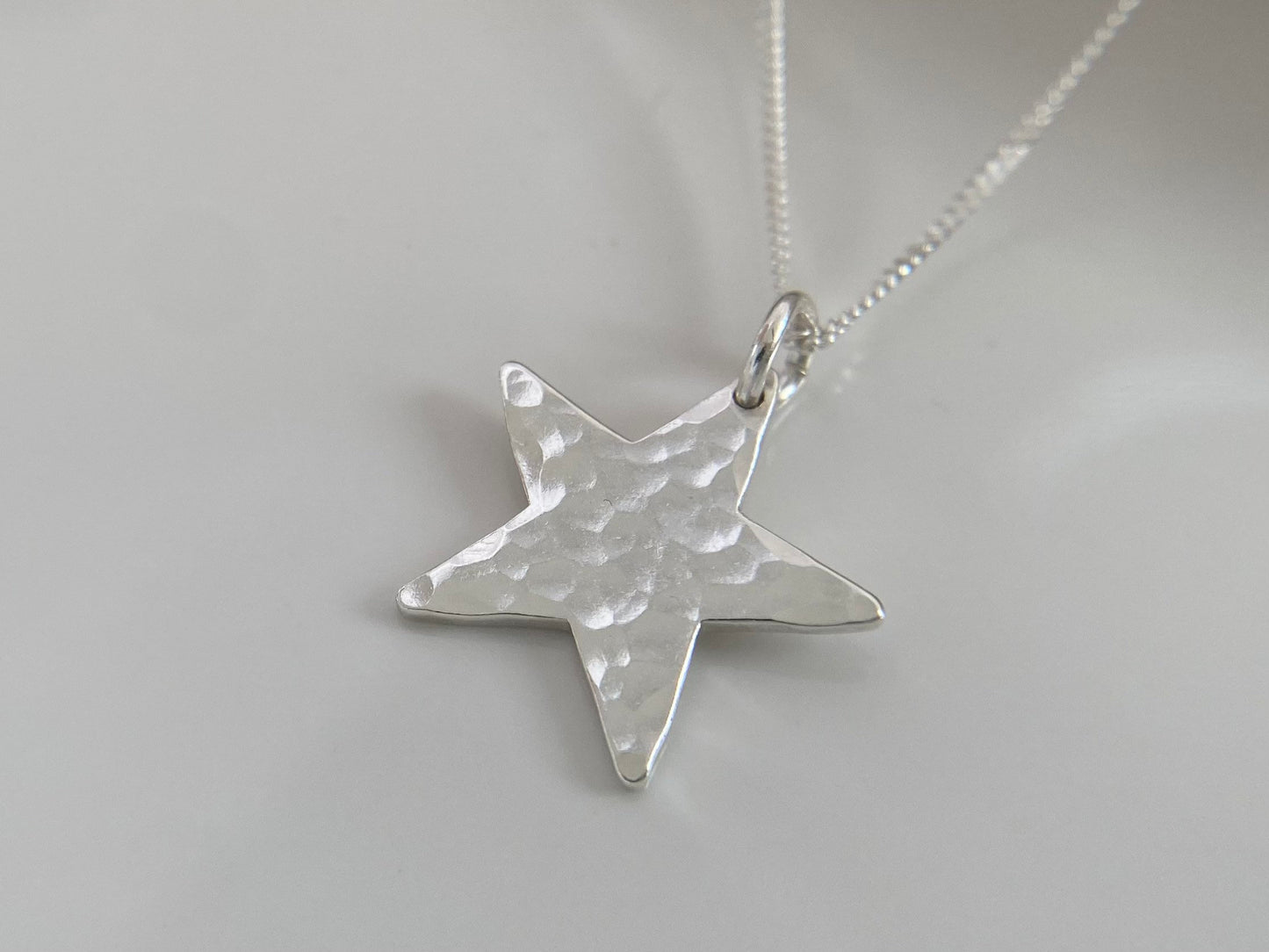 Sterling silver star necklace