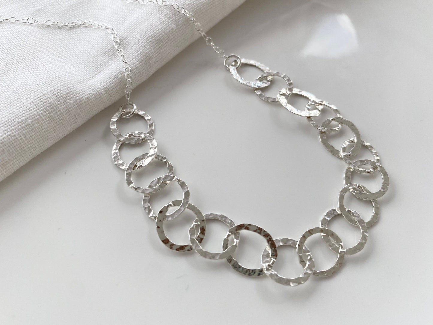 18th Birthday Sterling Silver Link Necklace