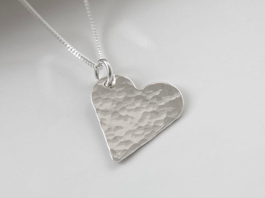 Sterling Silver Heart Pendant Necklace