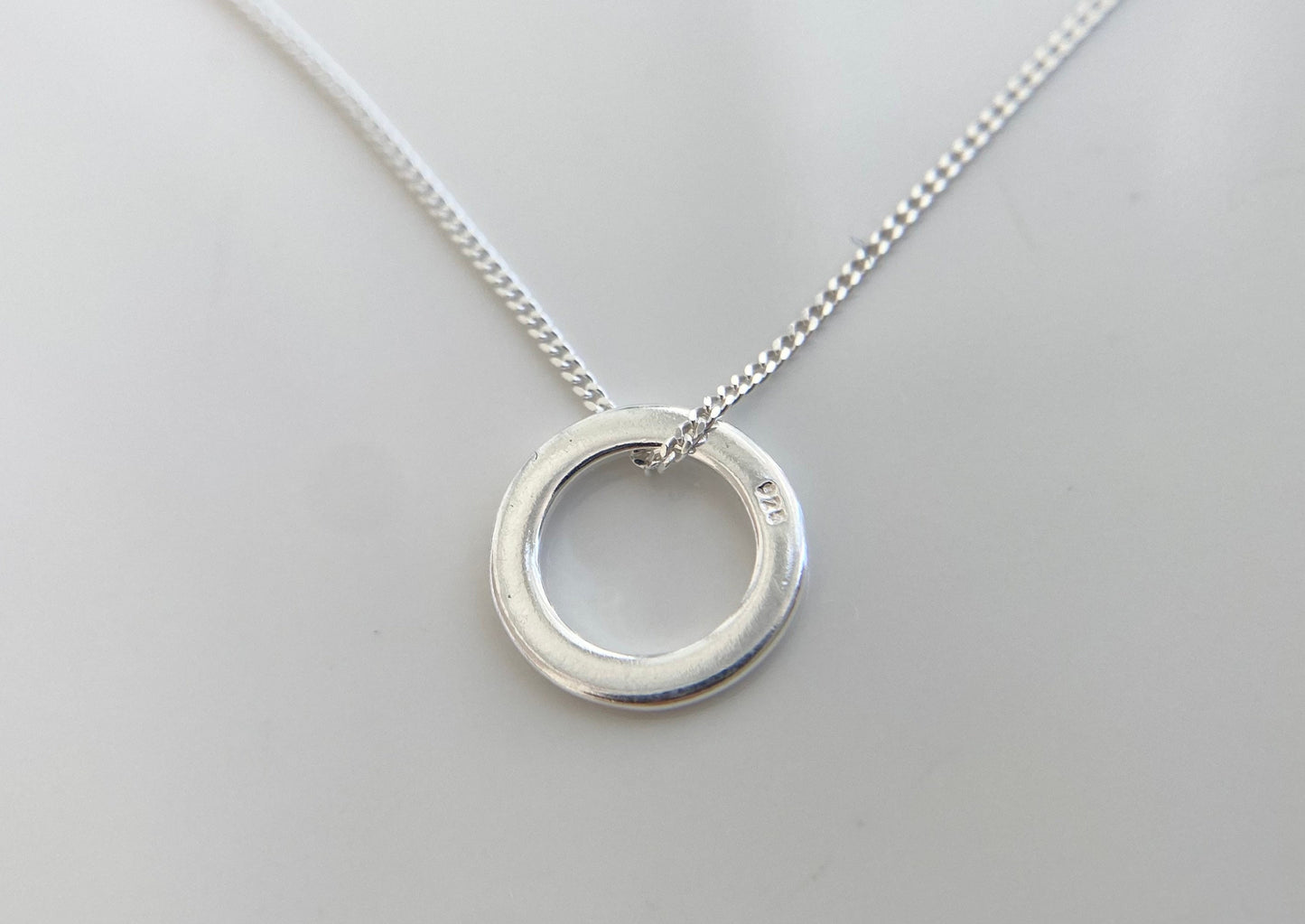 Silver Washer Layering Necklace