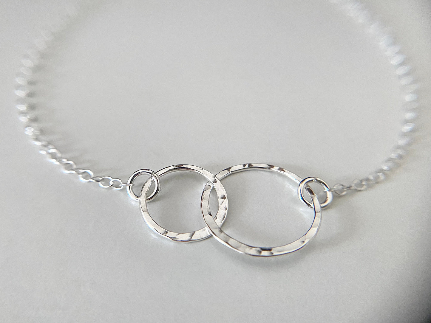 Silver infinity necklace 