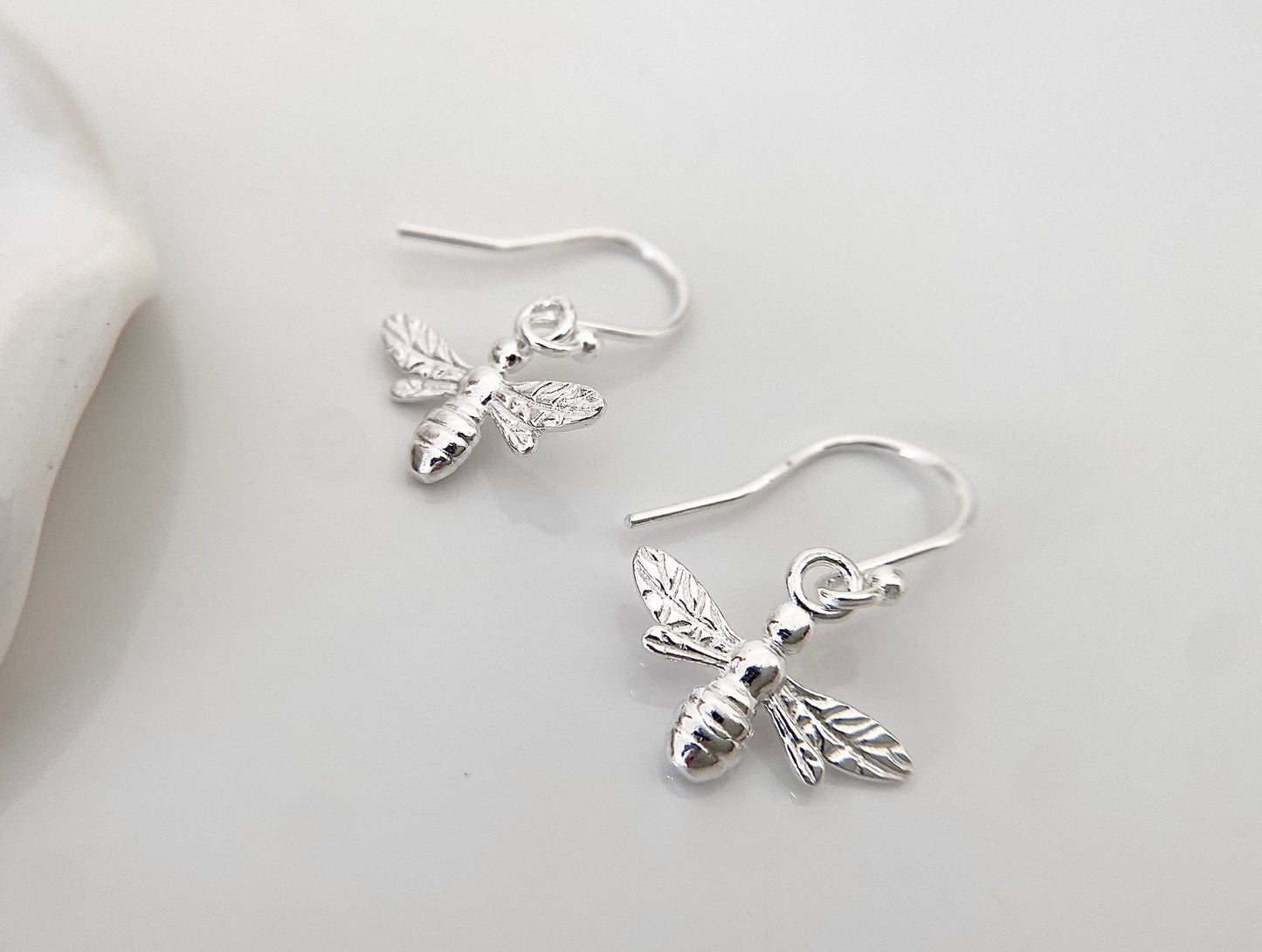 Sterling Silver Bee Earrings