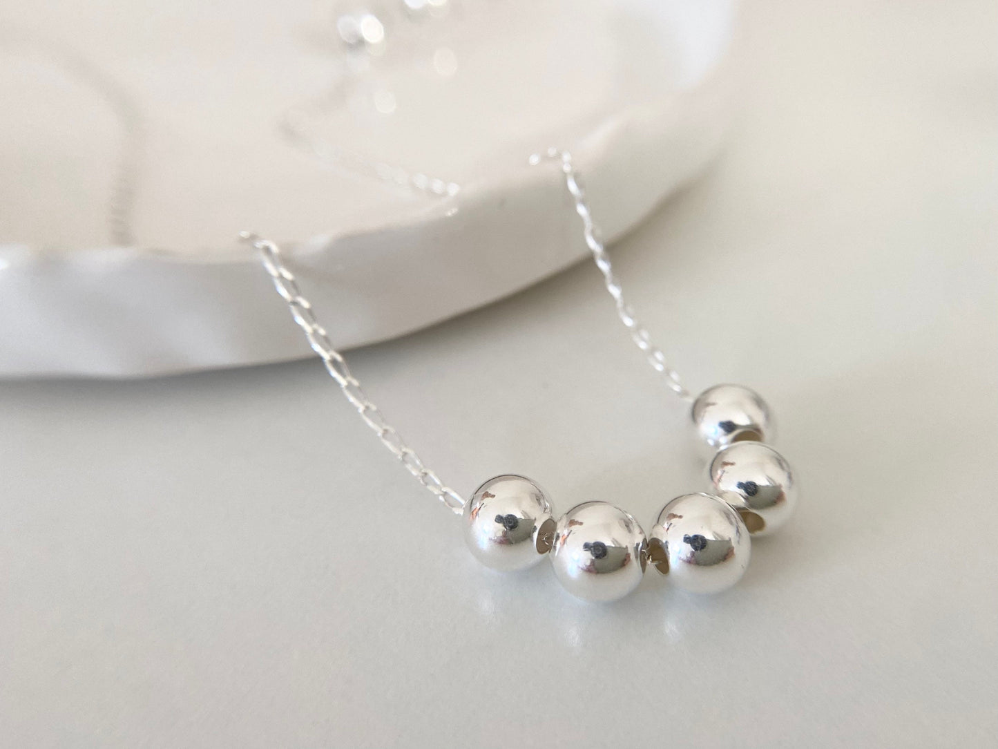 50th Birthday Sterling Silver Necklace for Five Decades