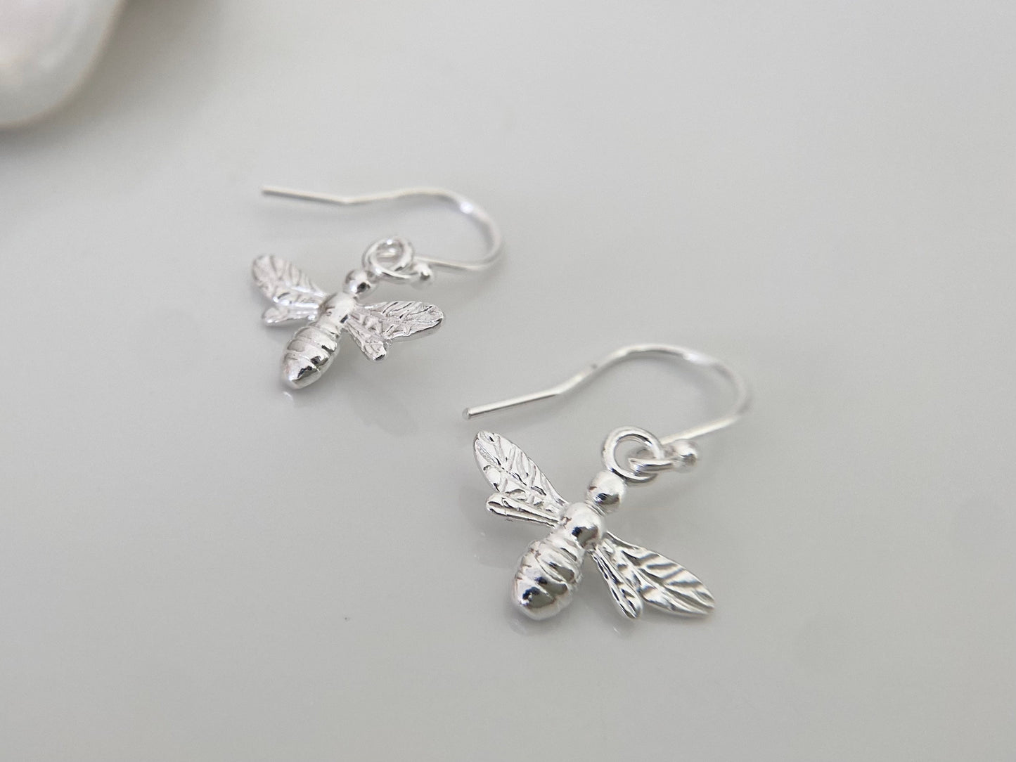 Sterling Silver Bee Earrings