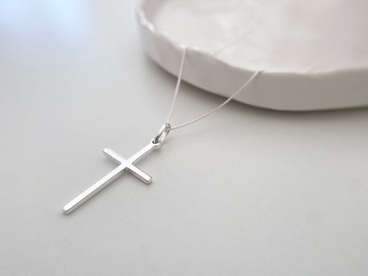 Sterling Silver Cross Pendant Necklace