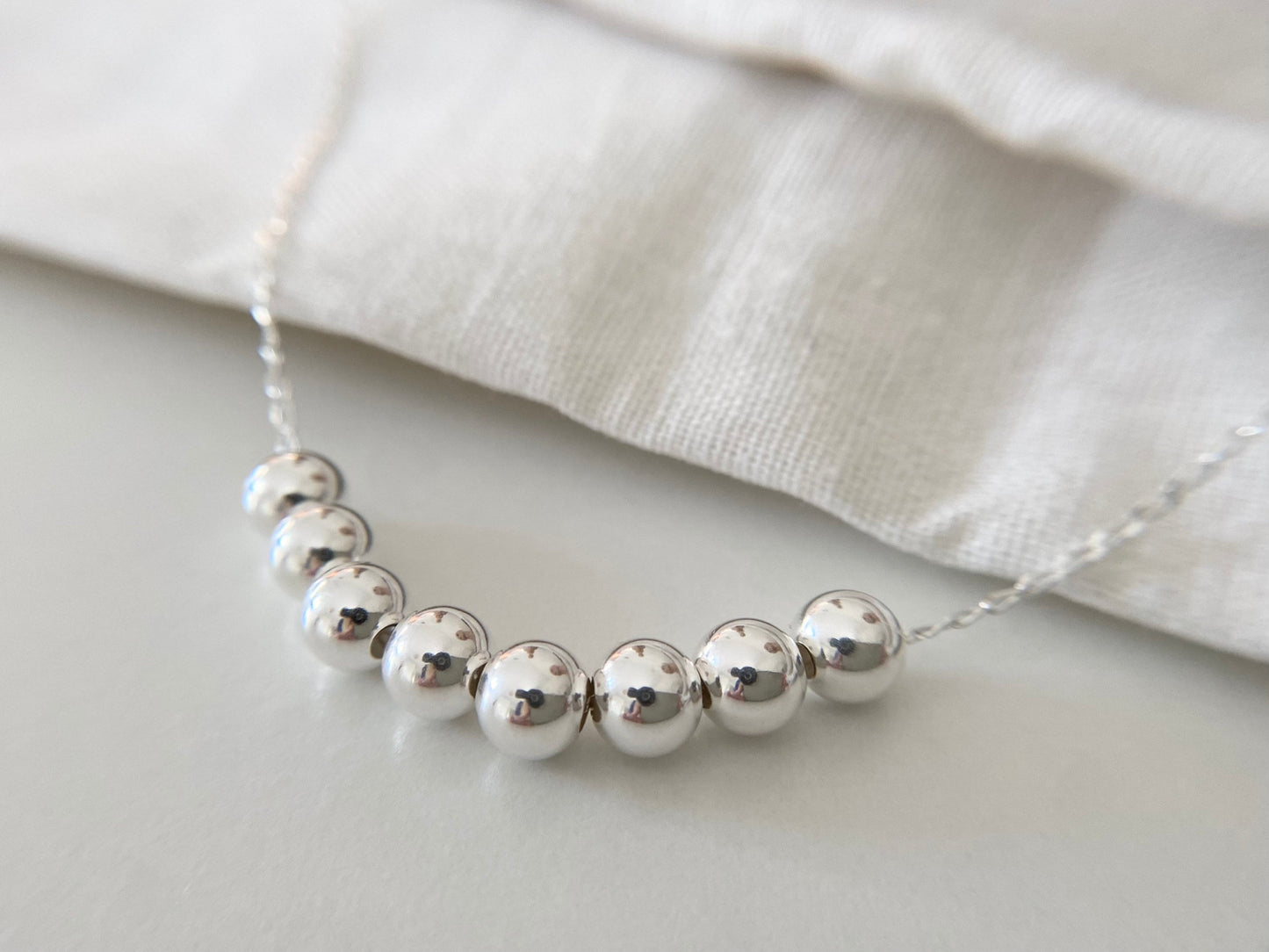 80th Birthday Sterling Silver Necklace for Eight Decades