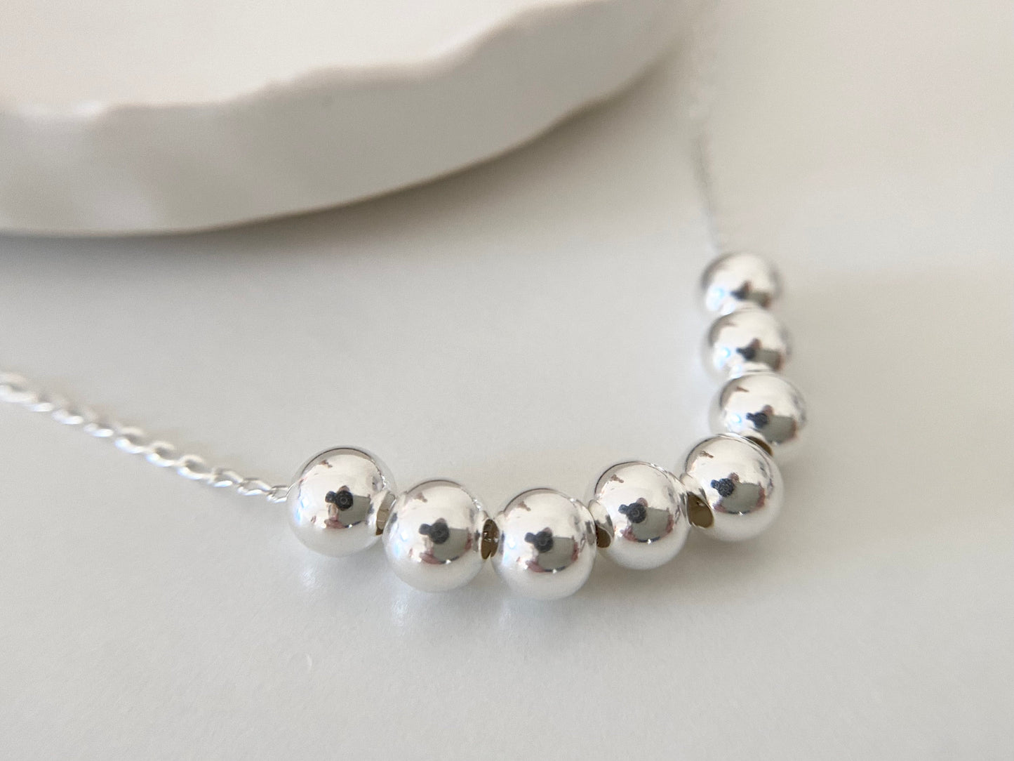 80th Birthday Sterling Silver Necklace for Eight Decades