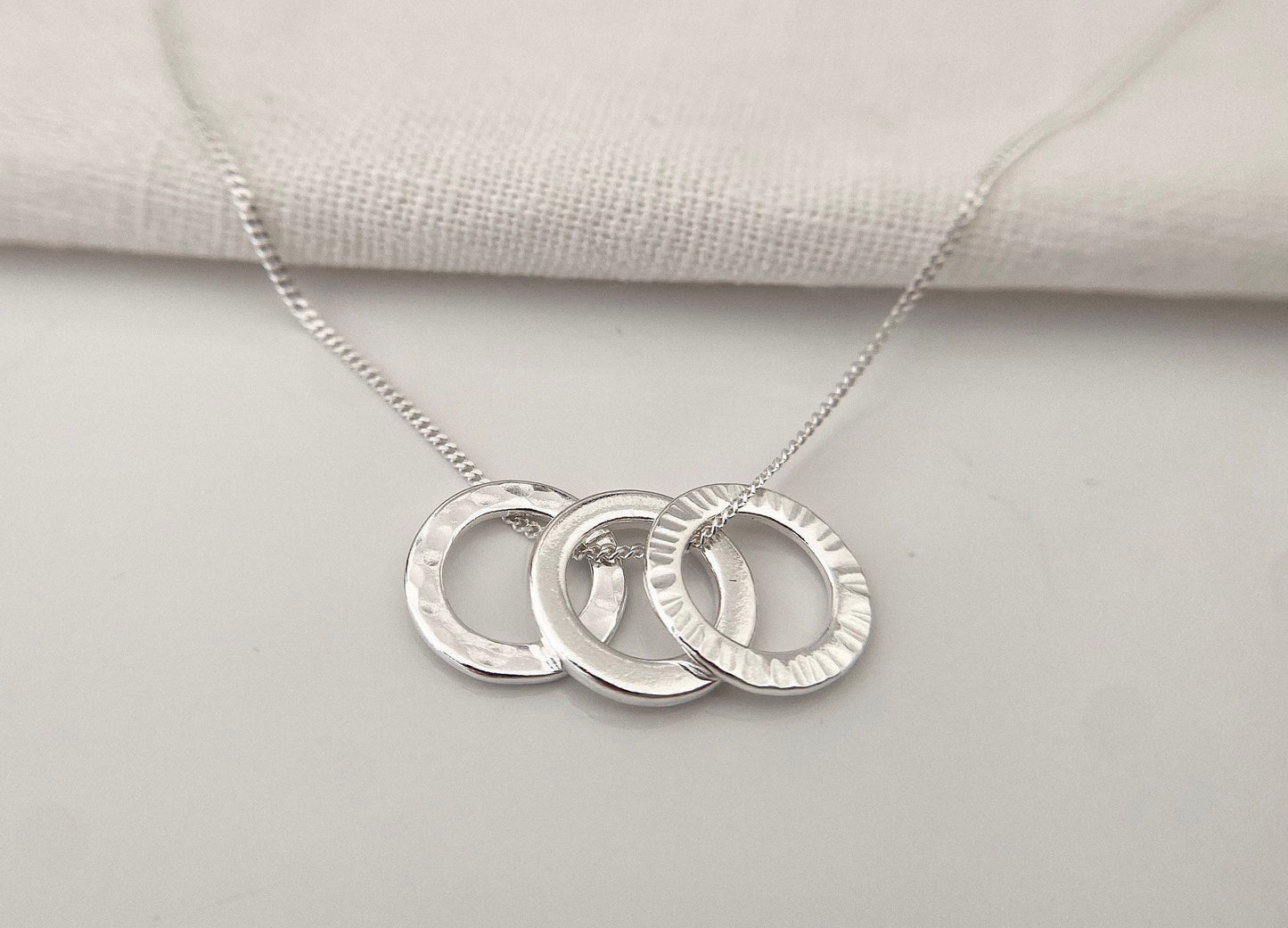 Silver 30th birthday necklace